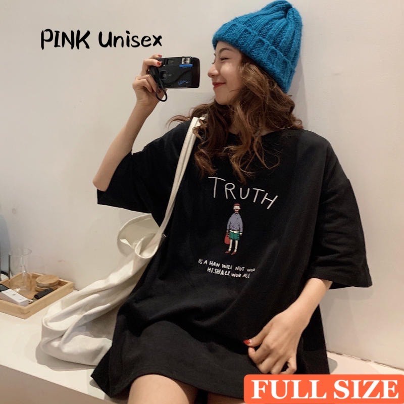 [ FULL SIZE ] Áo thun phông tay lỡ form rộng TRUTH Unisex